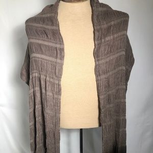 Womens Brown Fossil Scarf. Single Mom Breast Cancer Fundraiser.
